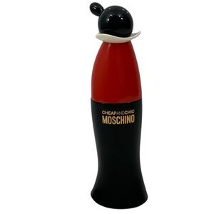 Moschino Cheap and Chic Black and Red Sculpted Bottle Bath & Body